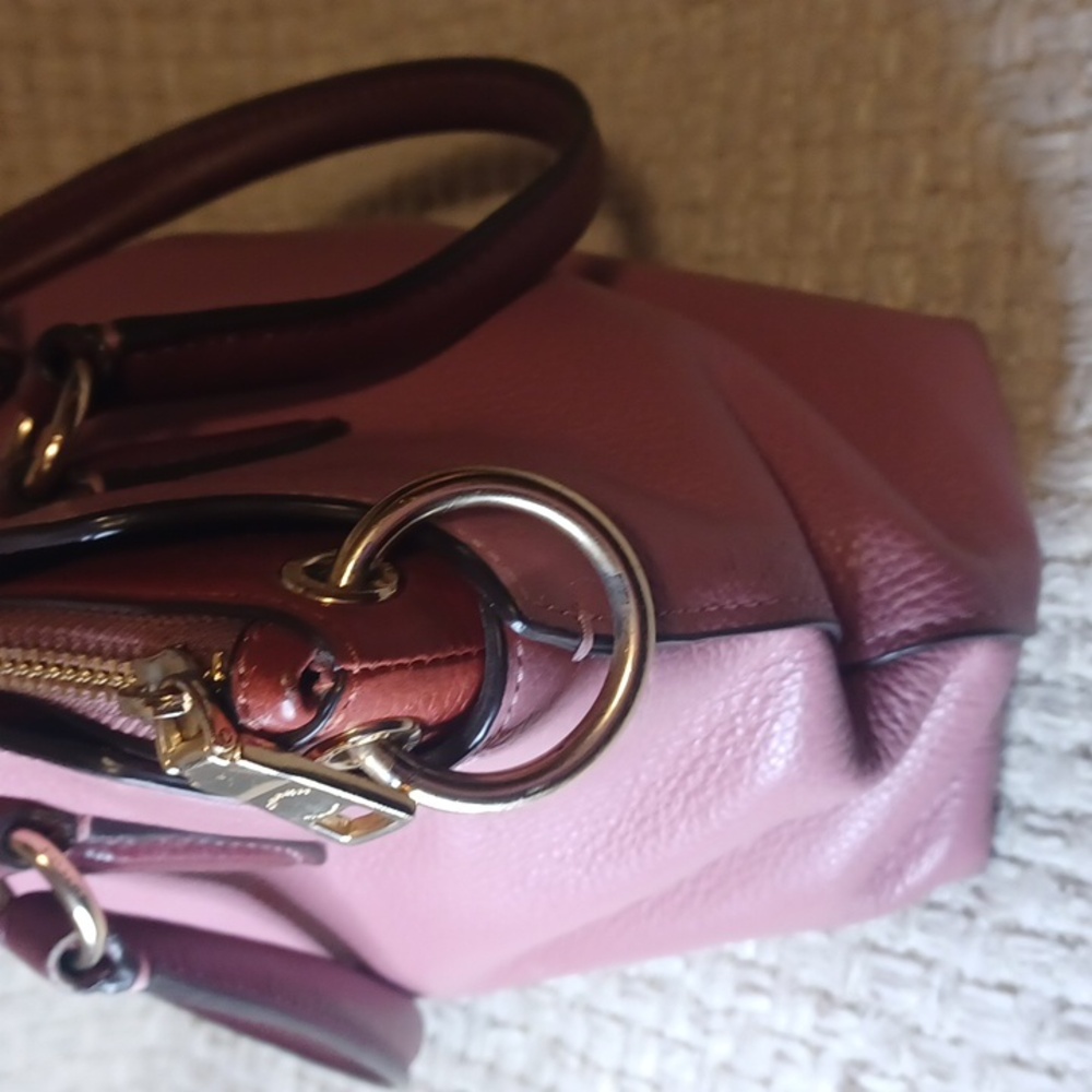 Coach Remi Rose Leather Women's Bag - Picture 6 of 9